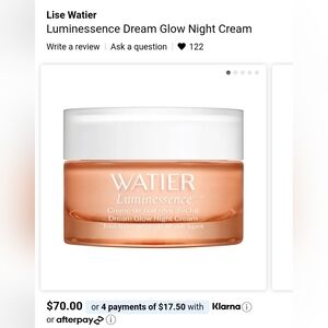 Lise Watier Luminessence Dream Glow Night Cream 50 Ml